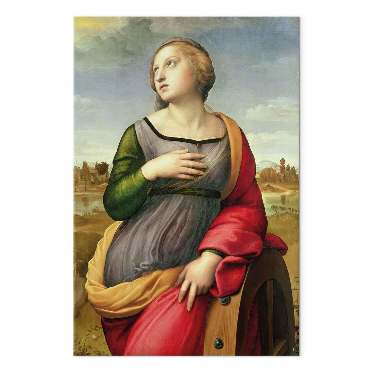 Wandbild XXL - Raphael – Saint Catherine of Alexandria