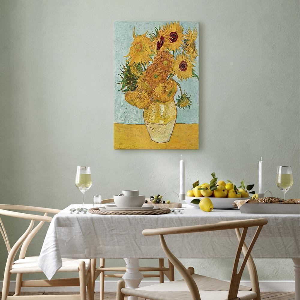 Leinwandbild - Vincent van Gogh – Still Life: A Vase With Twelve Sunflowers III