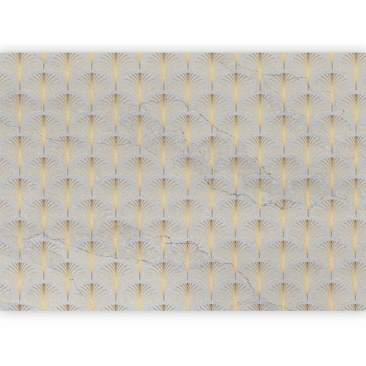 Fototapete - Linear Pattern With Gold