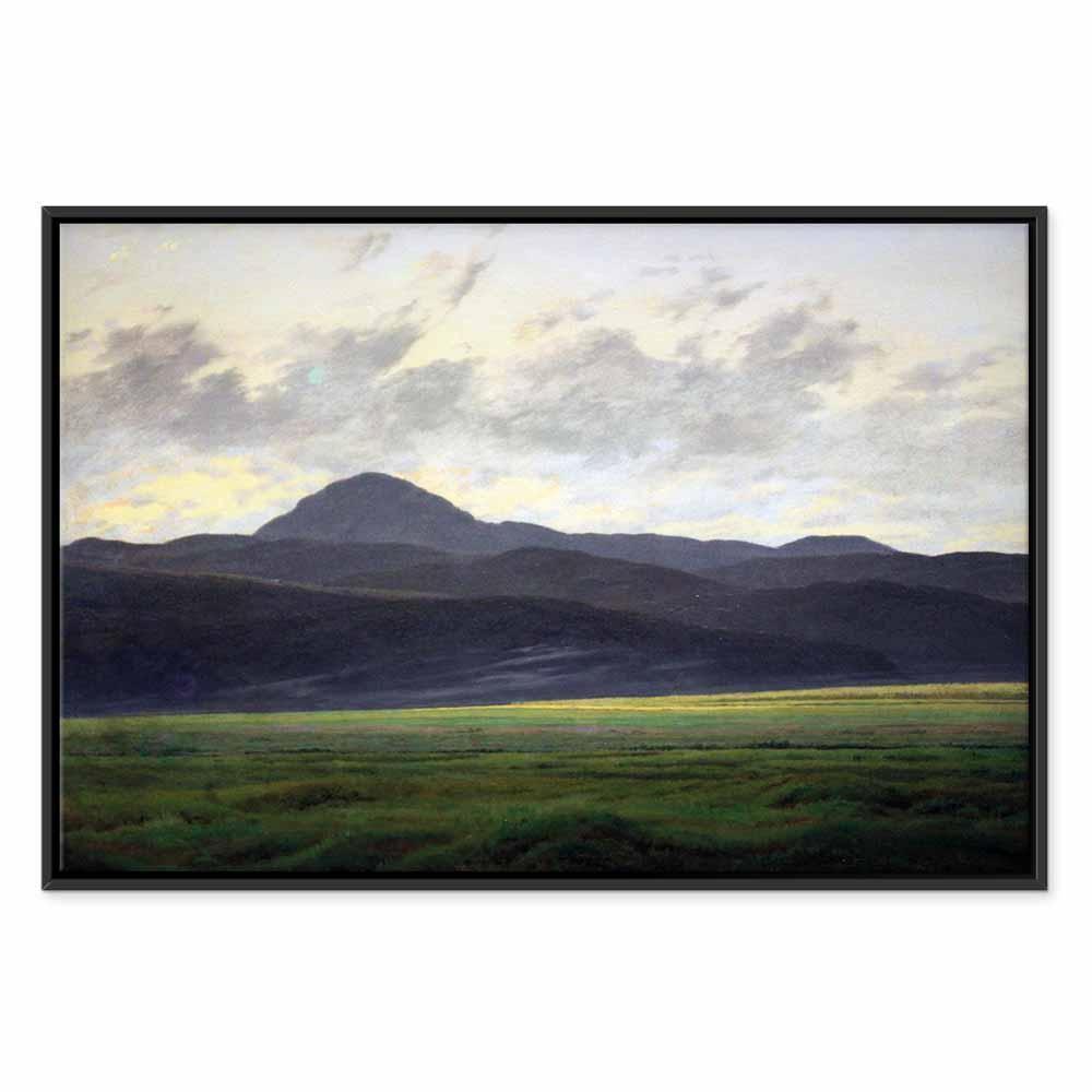 Leinwandbild - Caspar David Friedrich – Mountain Landscape in Bohemia