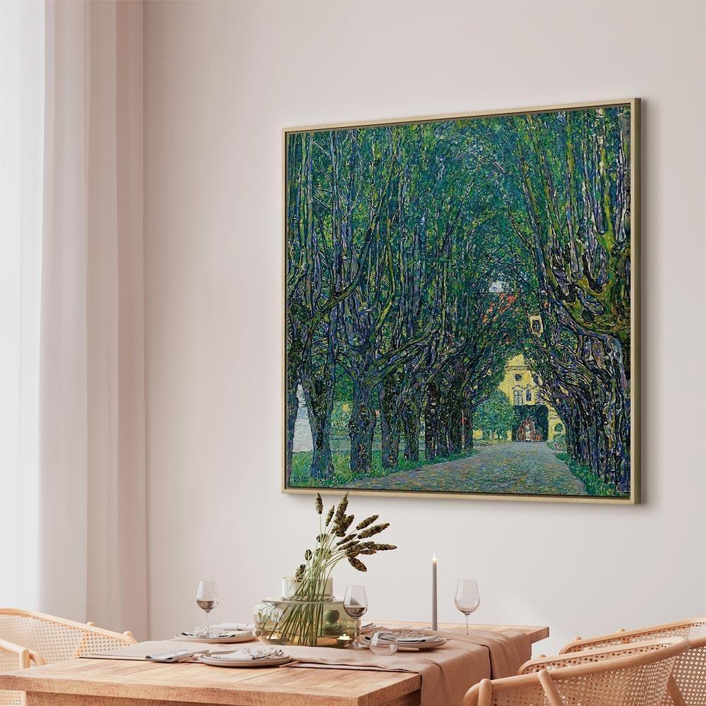 Leinwandbild - Gustav Klimt – Avenue in the Park of Schloss Kammer