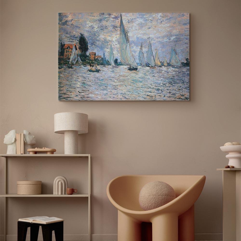 Leinwandbild - Claude Monet - Sailboats, Regatta in Argenteuil