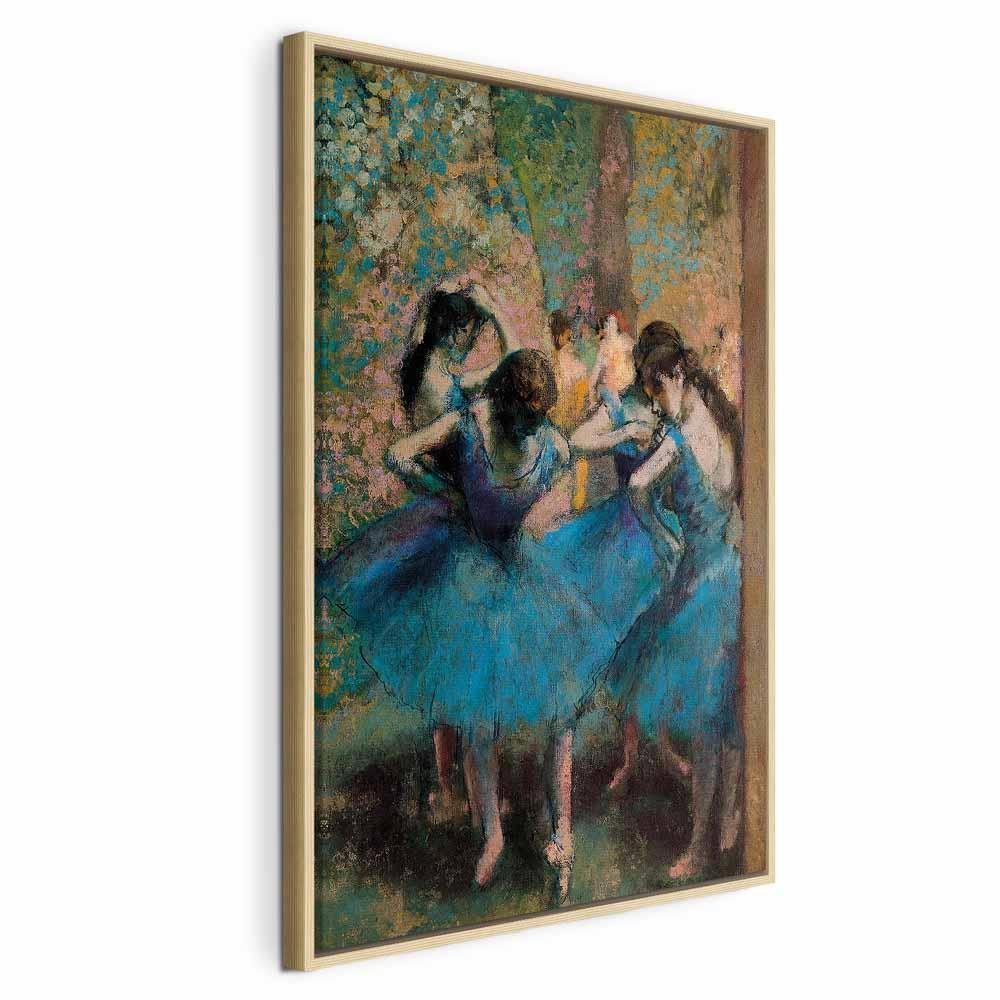 Leinwandbild - Edgar Degas – Blue Dancers