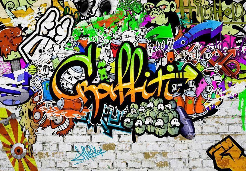 Fototapete - Graffiti on the Wall Artgeist