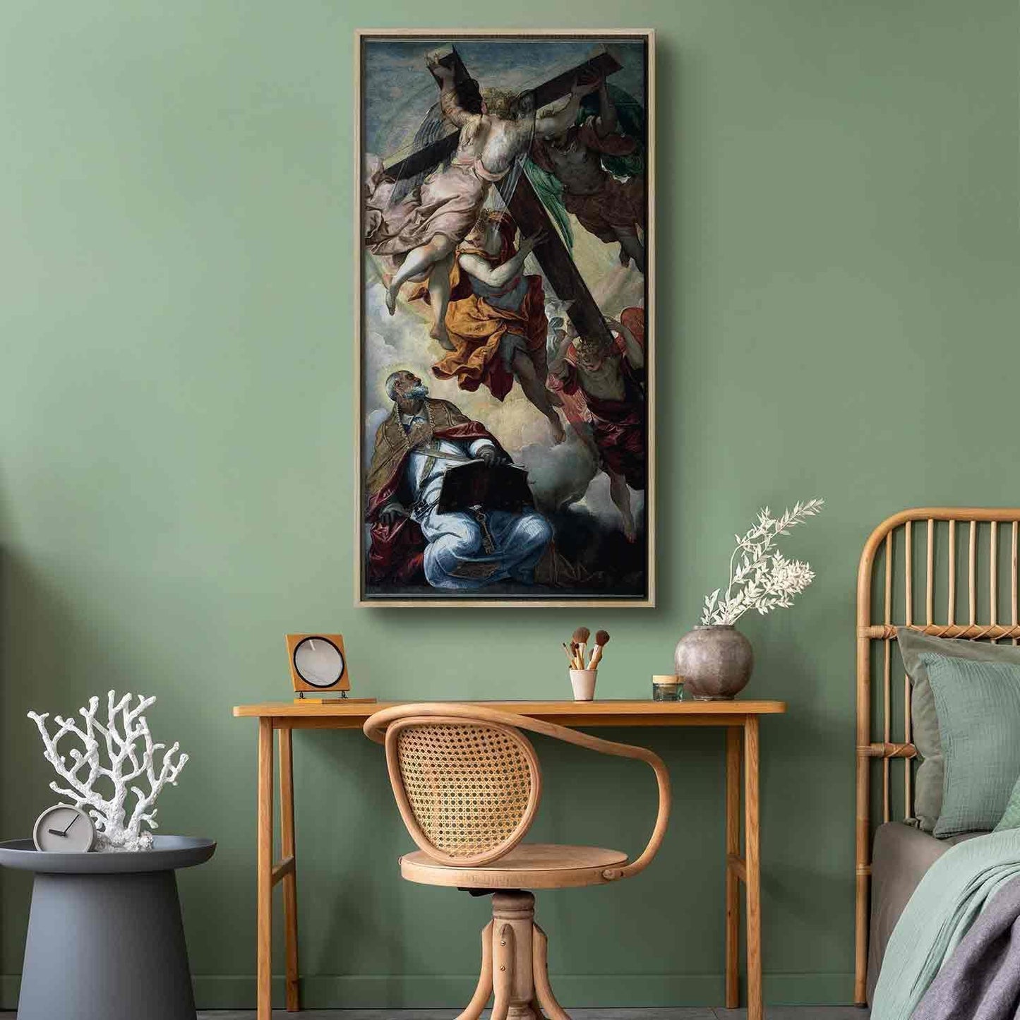 Leinwandbild - Apparition of the Cross to St Peter (Tintoretto ) Artgeist
