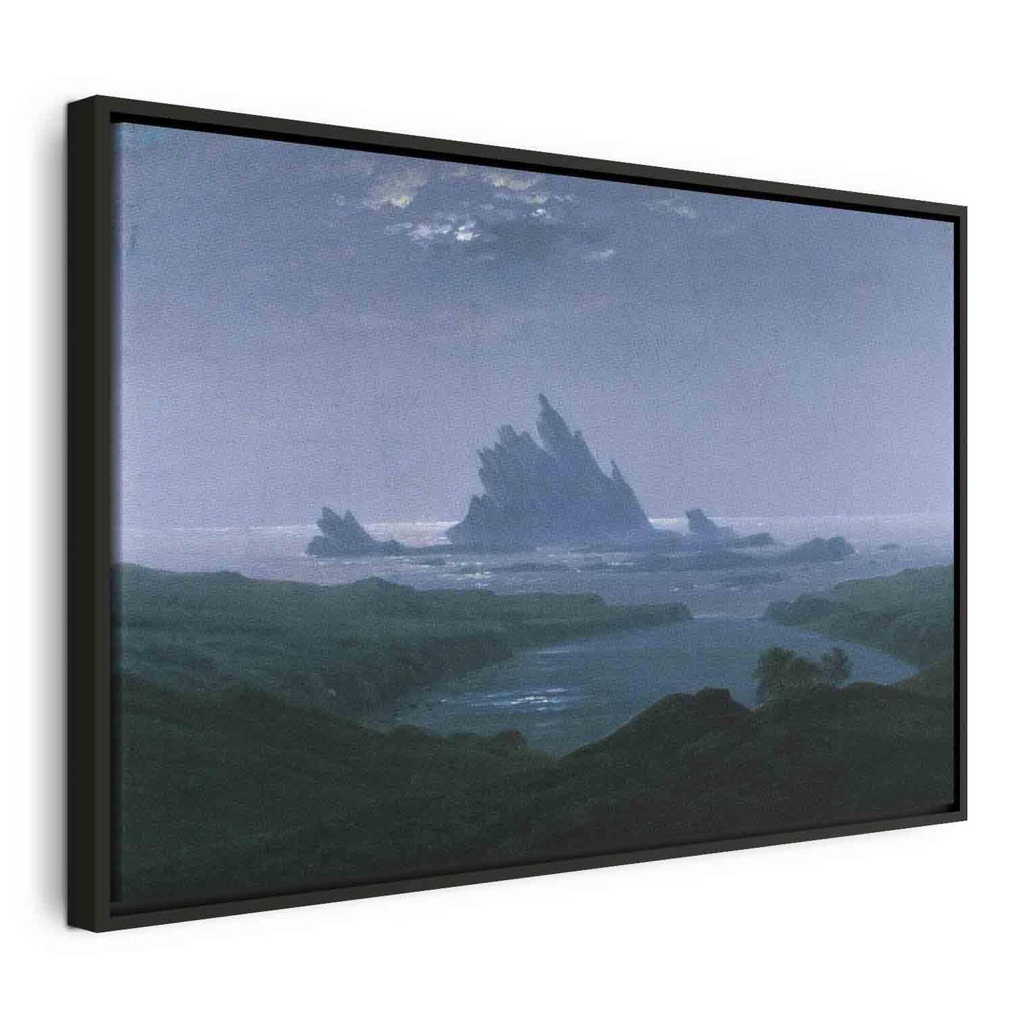 Leinwandbild - Cliff reef on the beach (Caspar David Friedrich) Artgeist