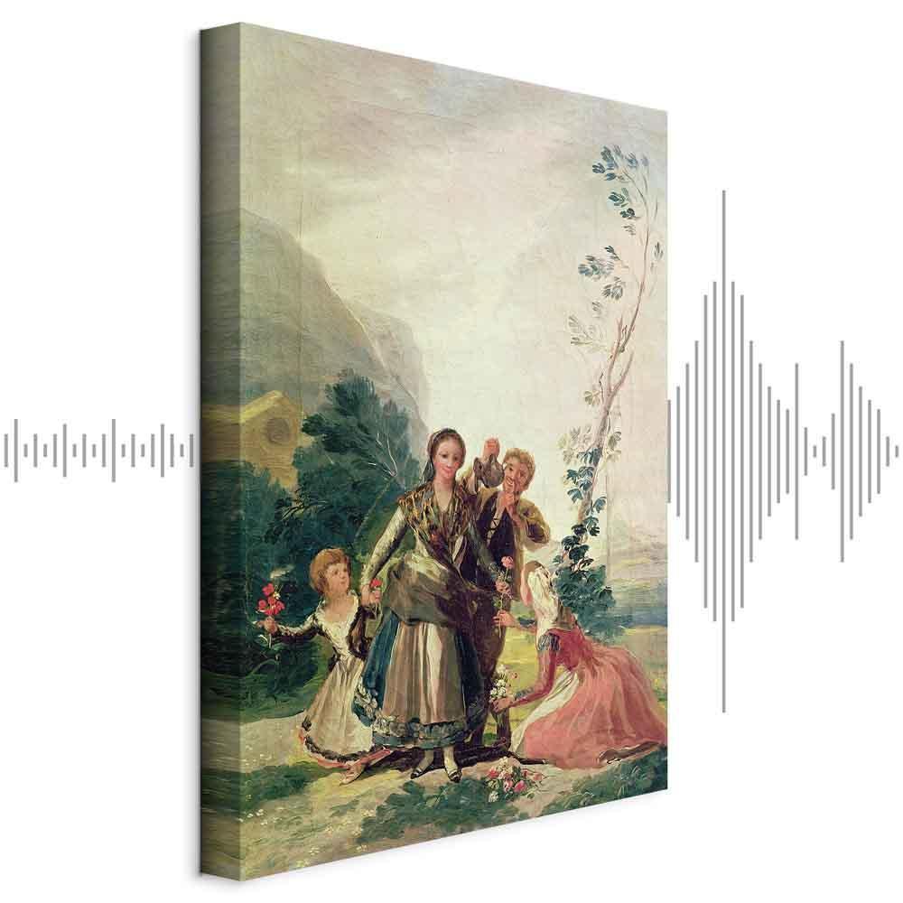 Leinwandbild - Francisco Goya – Spring or the Flower Seller