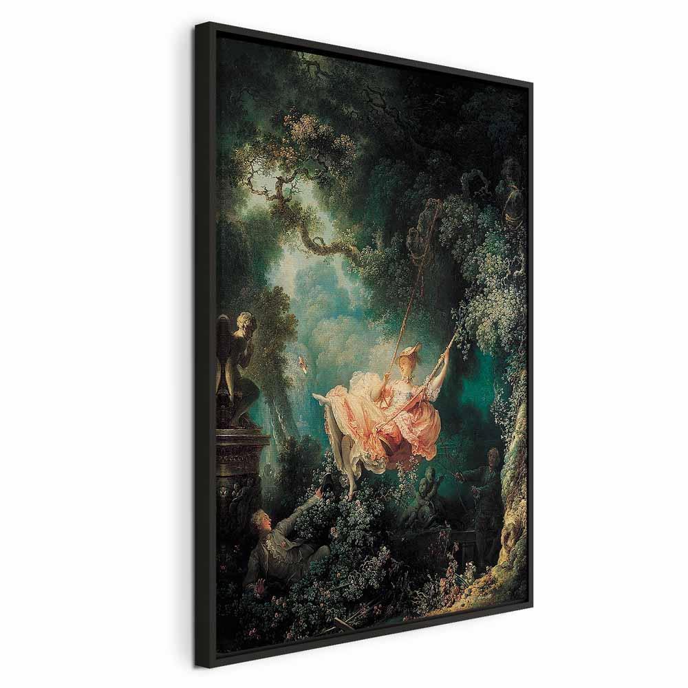 Leinwandbild Die Schaukel – Jean-Honoré Fragonard Rokoko-Meisterwerk