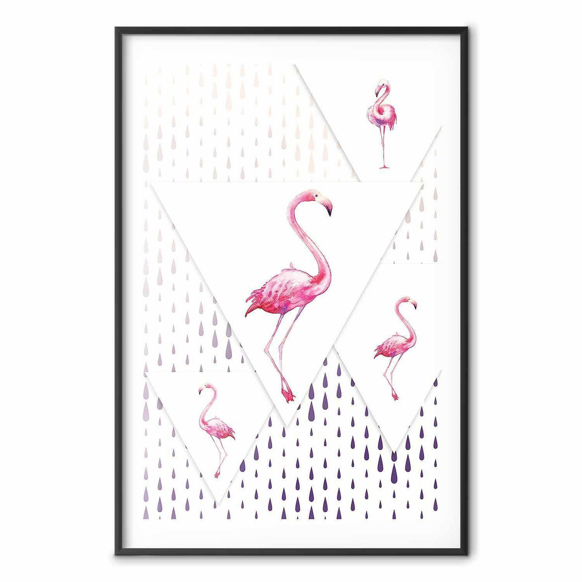 Poster - Flamingo Family