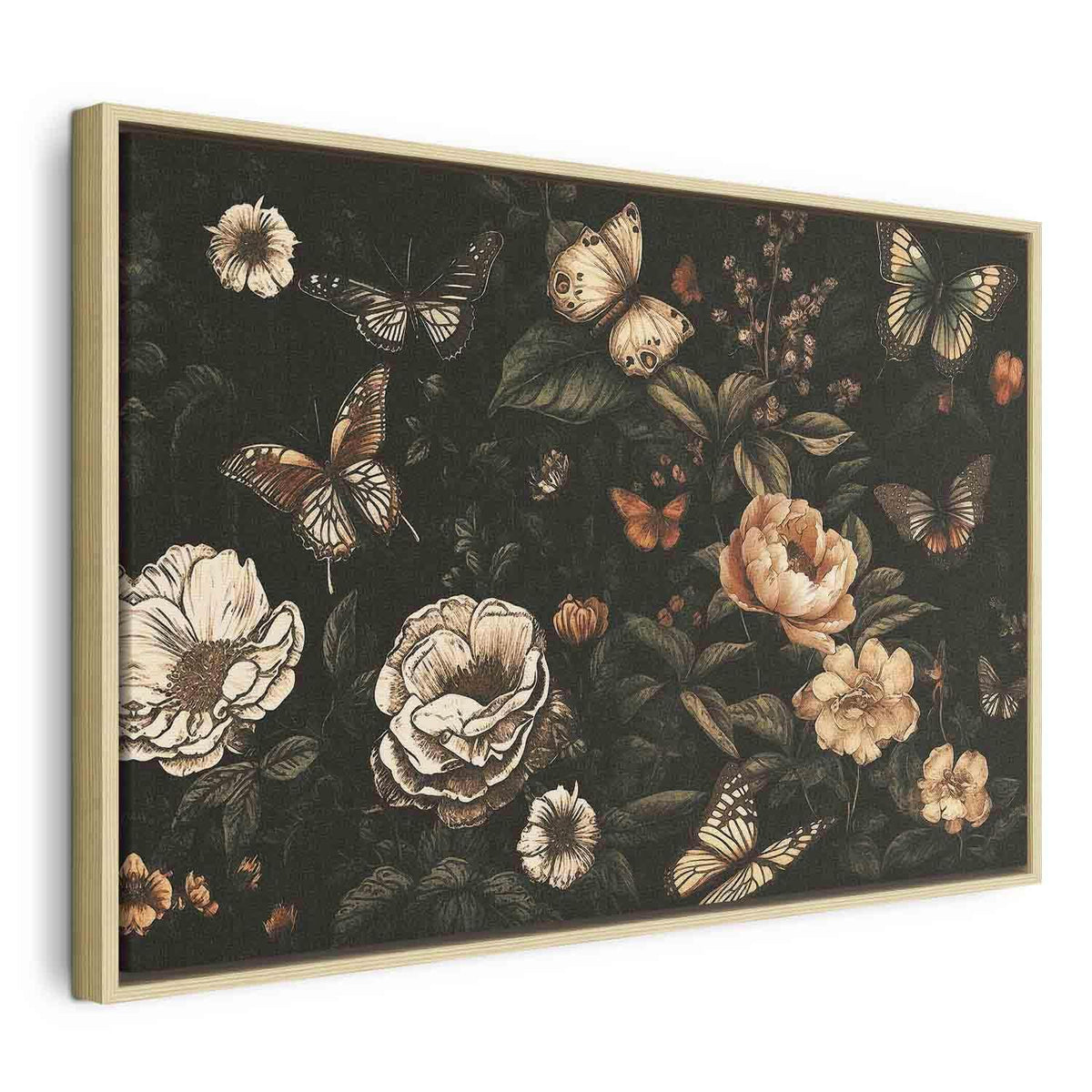 Leinwandbild Rustikaler Garten – Vintage Blumenarrangement