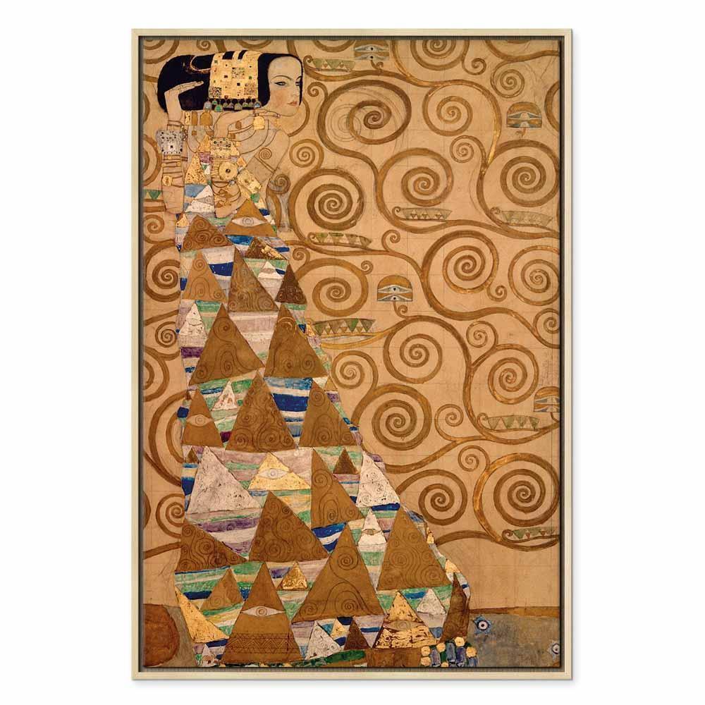 Leinwandbild - Gustav Klimt – Expectation
