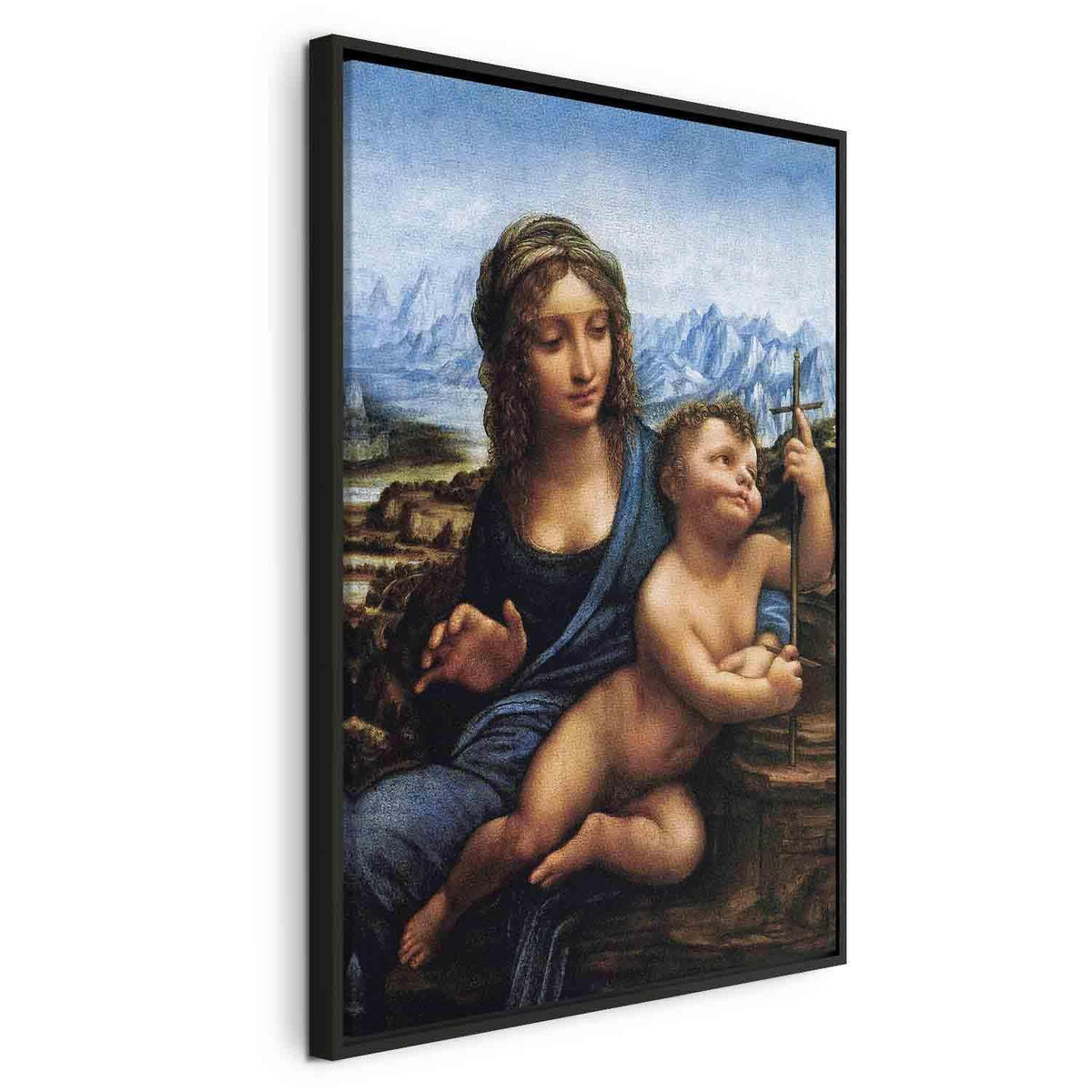 Leinwandbild - Leonardo da Vinci – Madonna With a Distaff