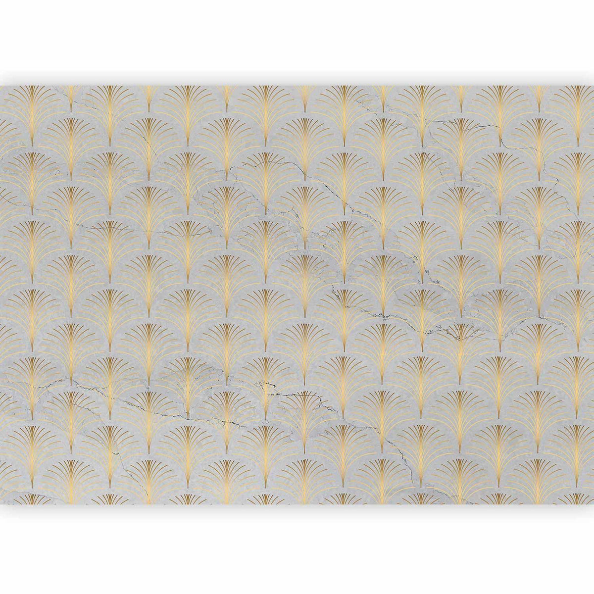 Fototapete - Linear Pattern With Gold