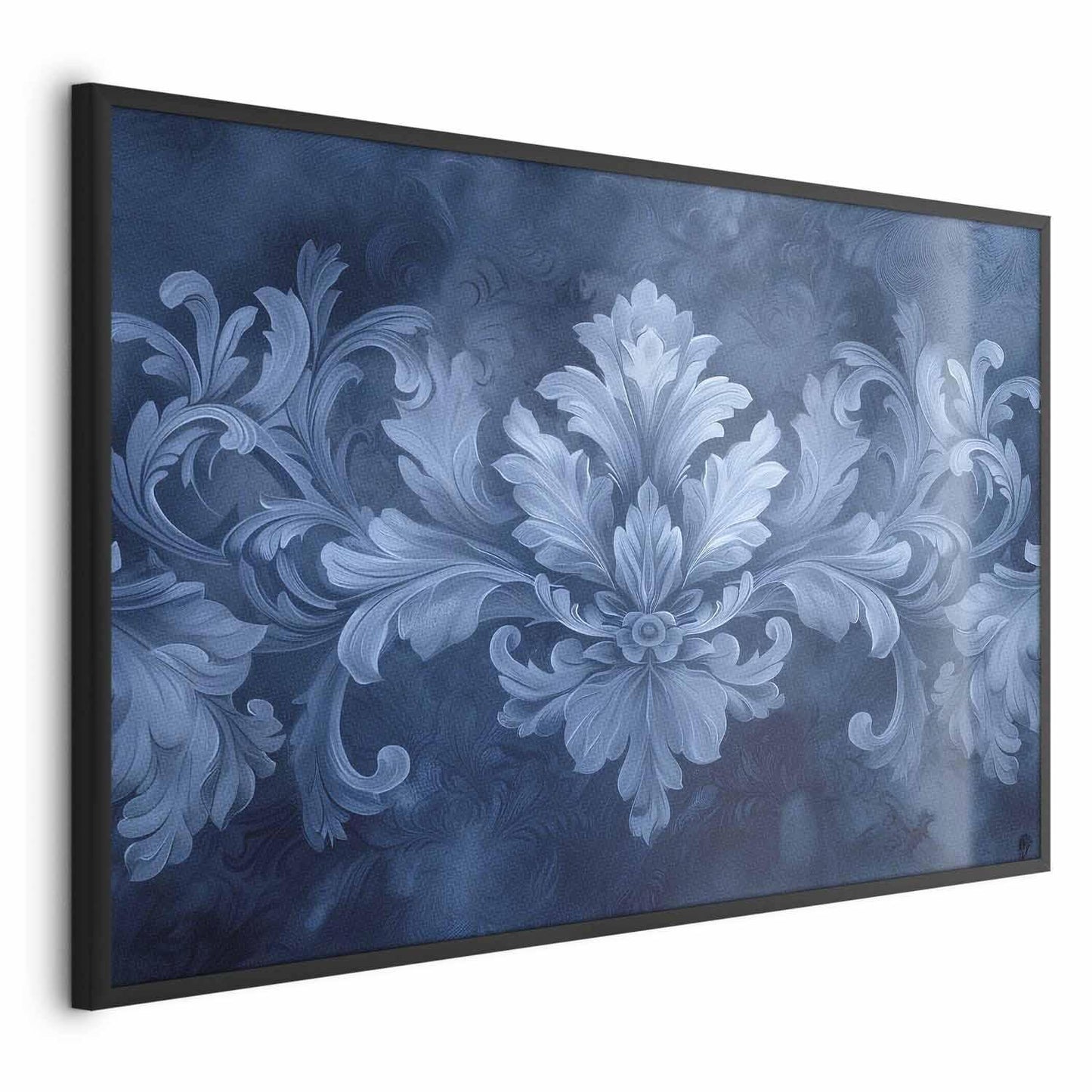 Poster - Blue Ornament in Cool Shades Artgeist