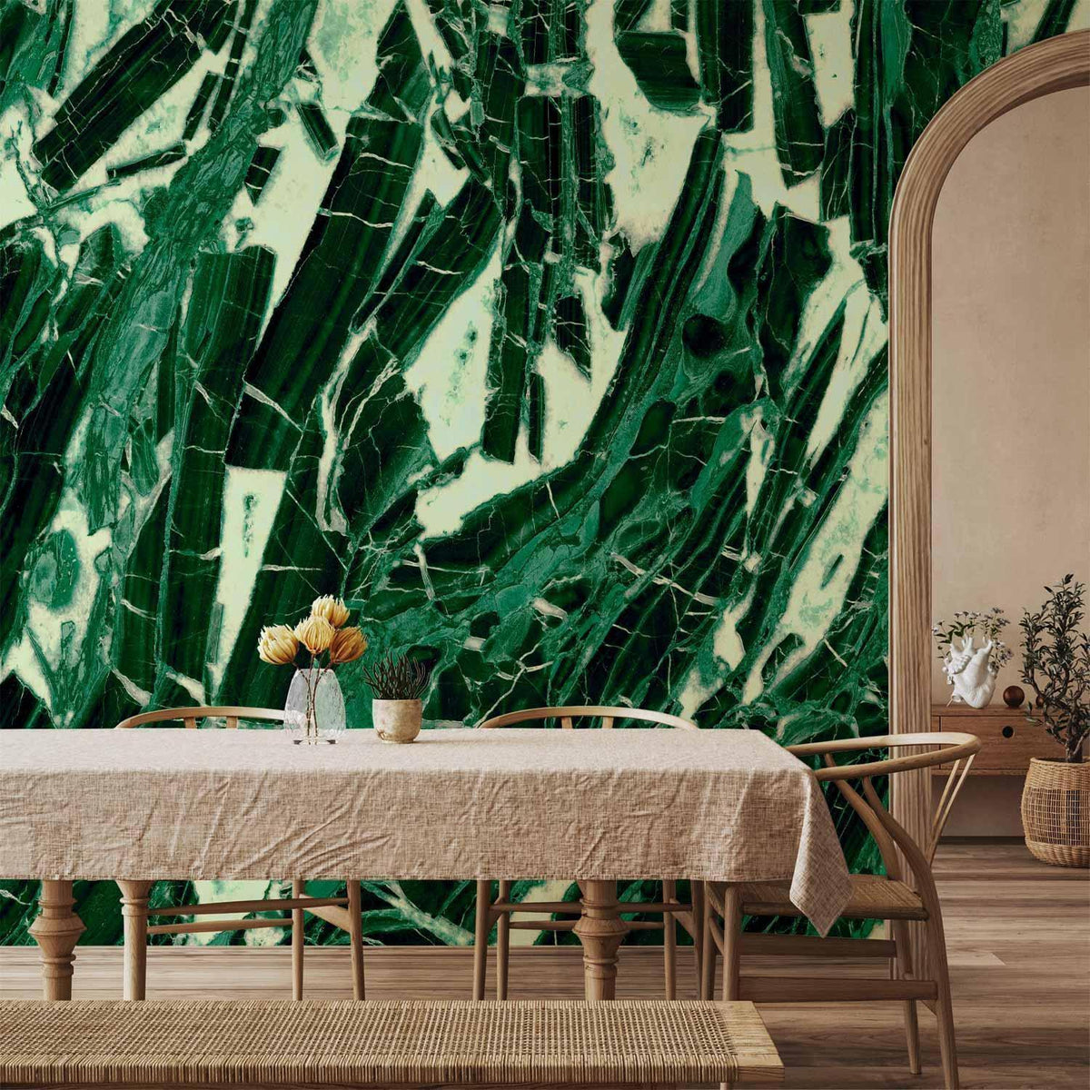 Fototapete - Emerald Marble
