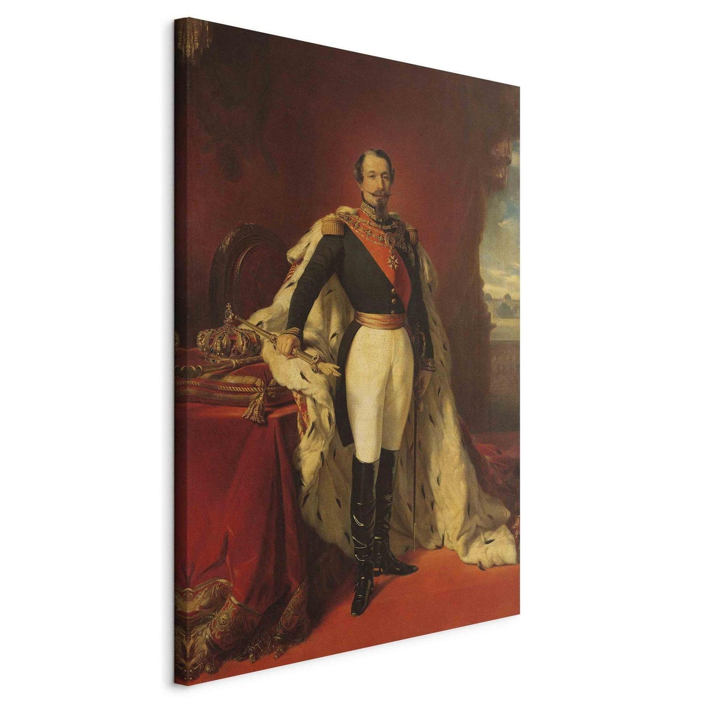 Leinwandbild - Portrait of Napoleon III (Franz Xaver Winterhalter) Artgeist