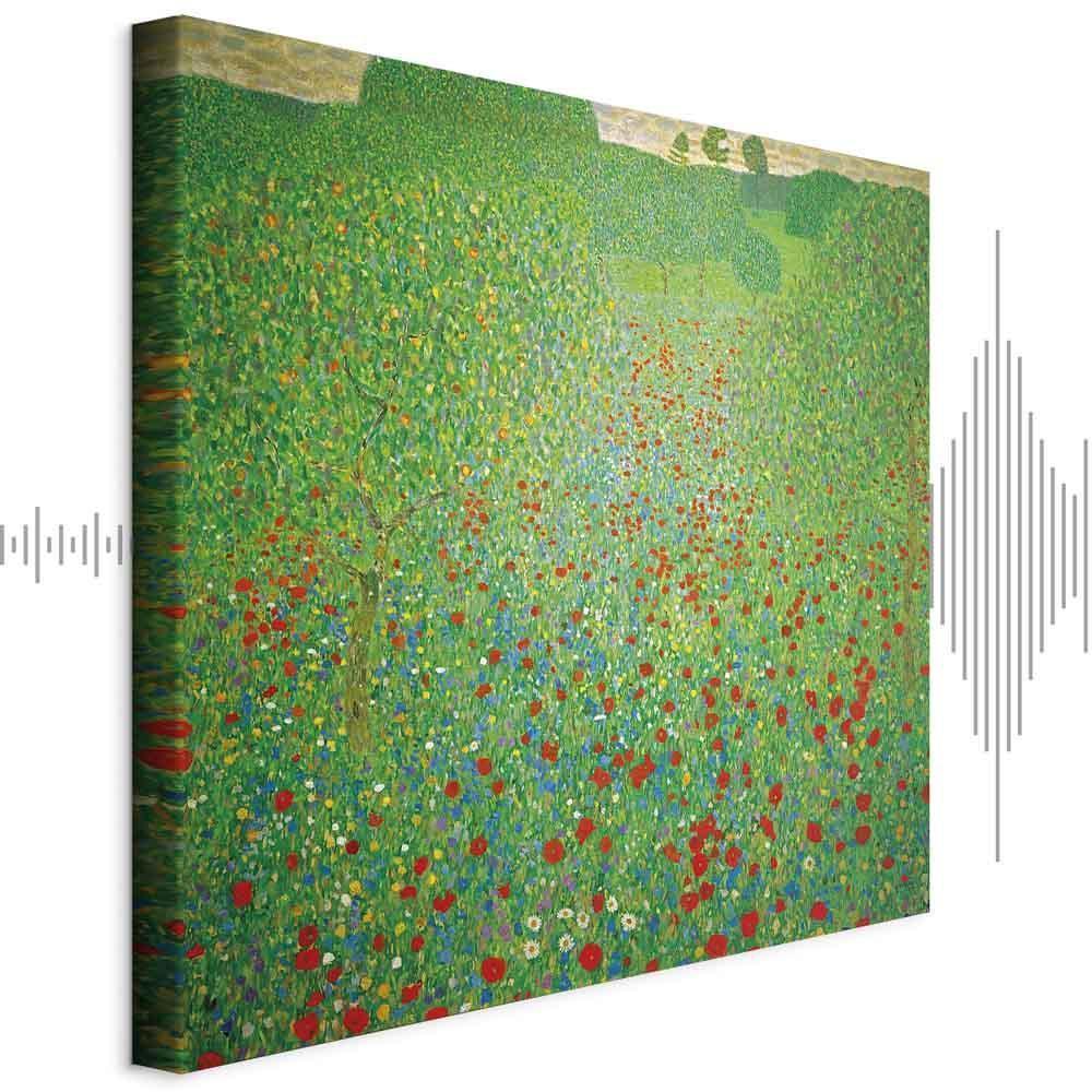 Leinwandbild - Gustav Klimt – Poppy Field
