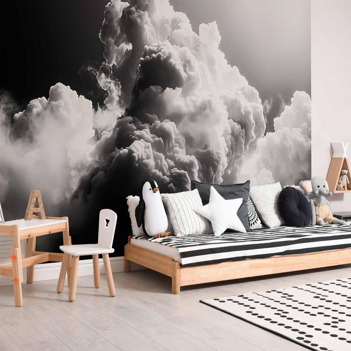 Fototapete - Clouds Like from Dreams: Let the Sun Illuminate Your Day – A Visual Feast