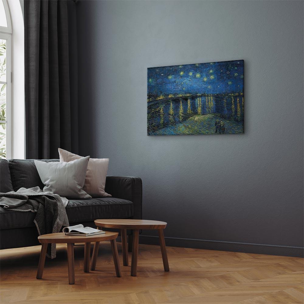 Leinwandbild - Vincent van Gogh – Starry Night Over the Rhône