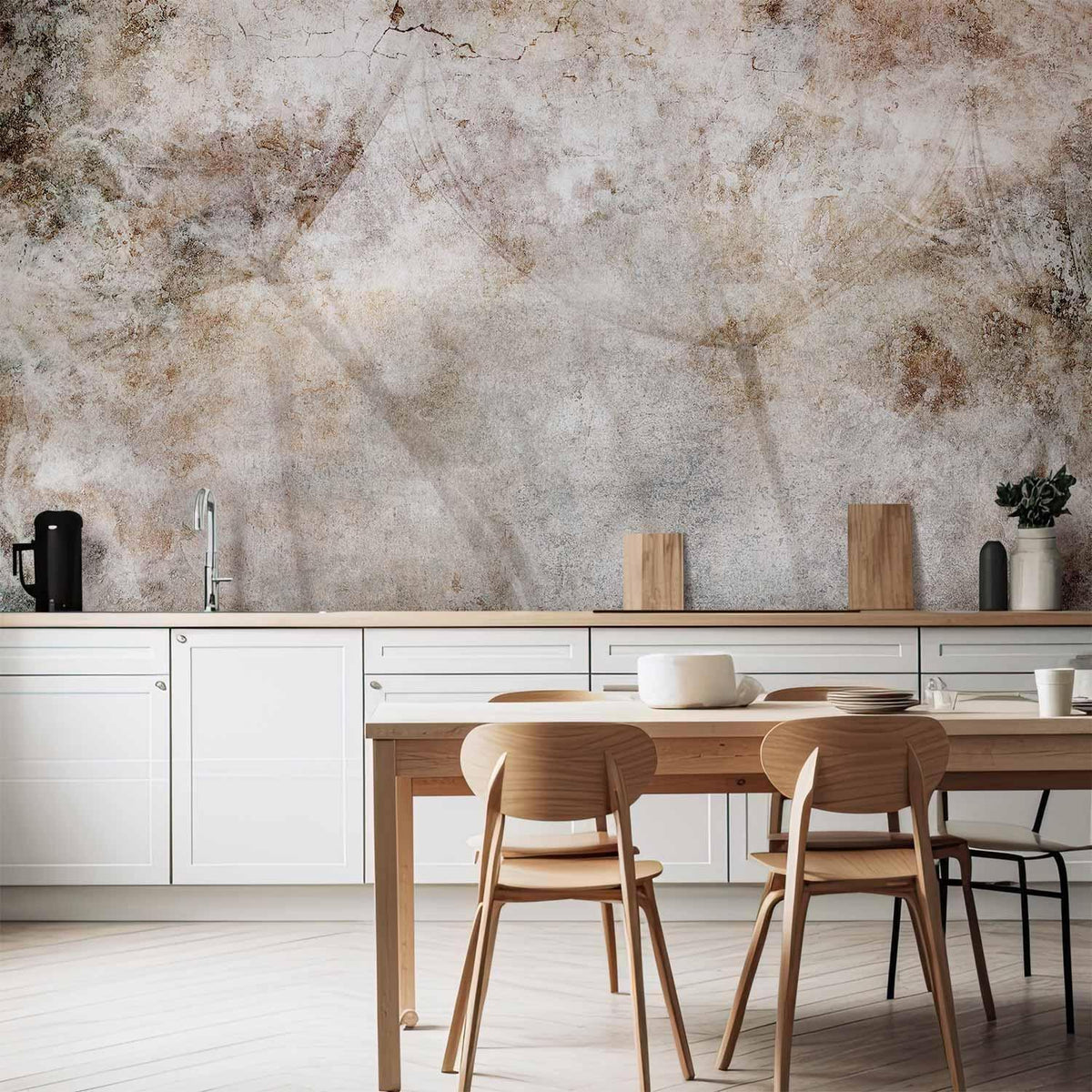 Fototapete Pusteblumen Braun Beige Industrial-Stil