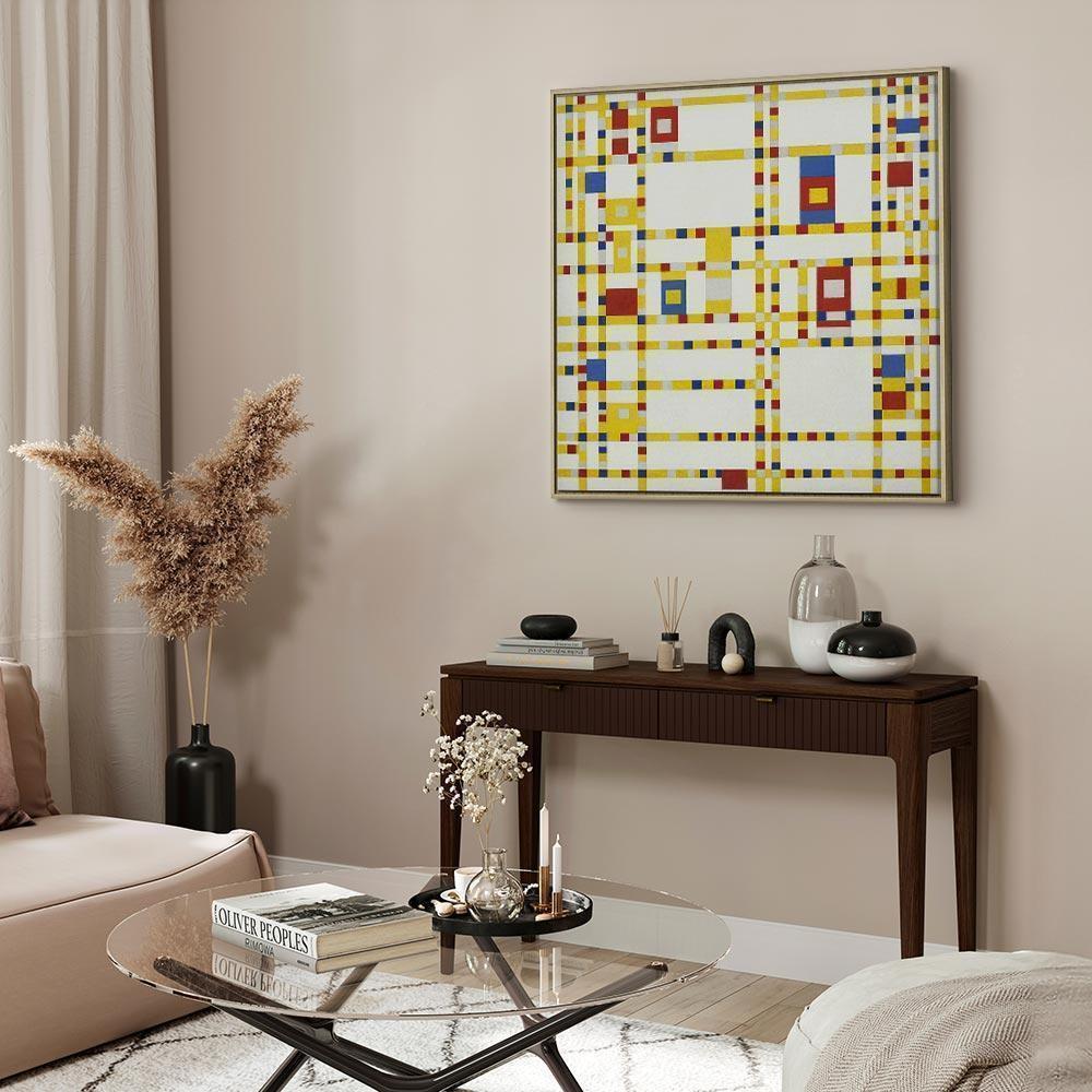 Leinwandbild - Piet Mondrian – Broadway Boogie Woogie