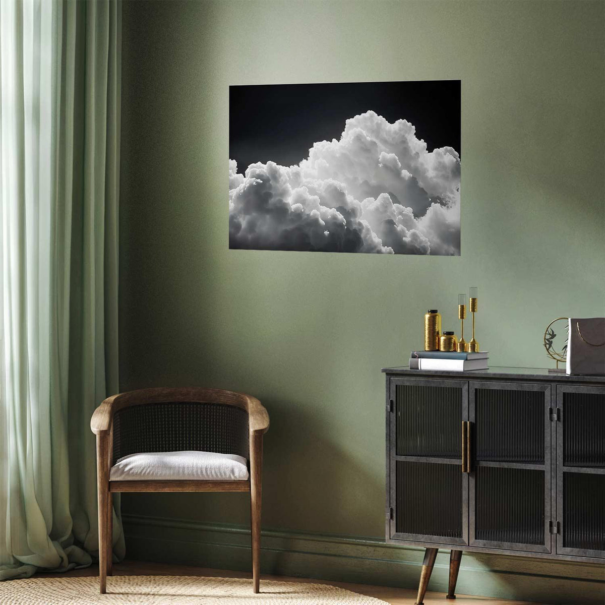 Poster - Discover the Infinite Play of Sunlight – Clouds and Shadows in the Sky