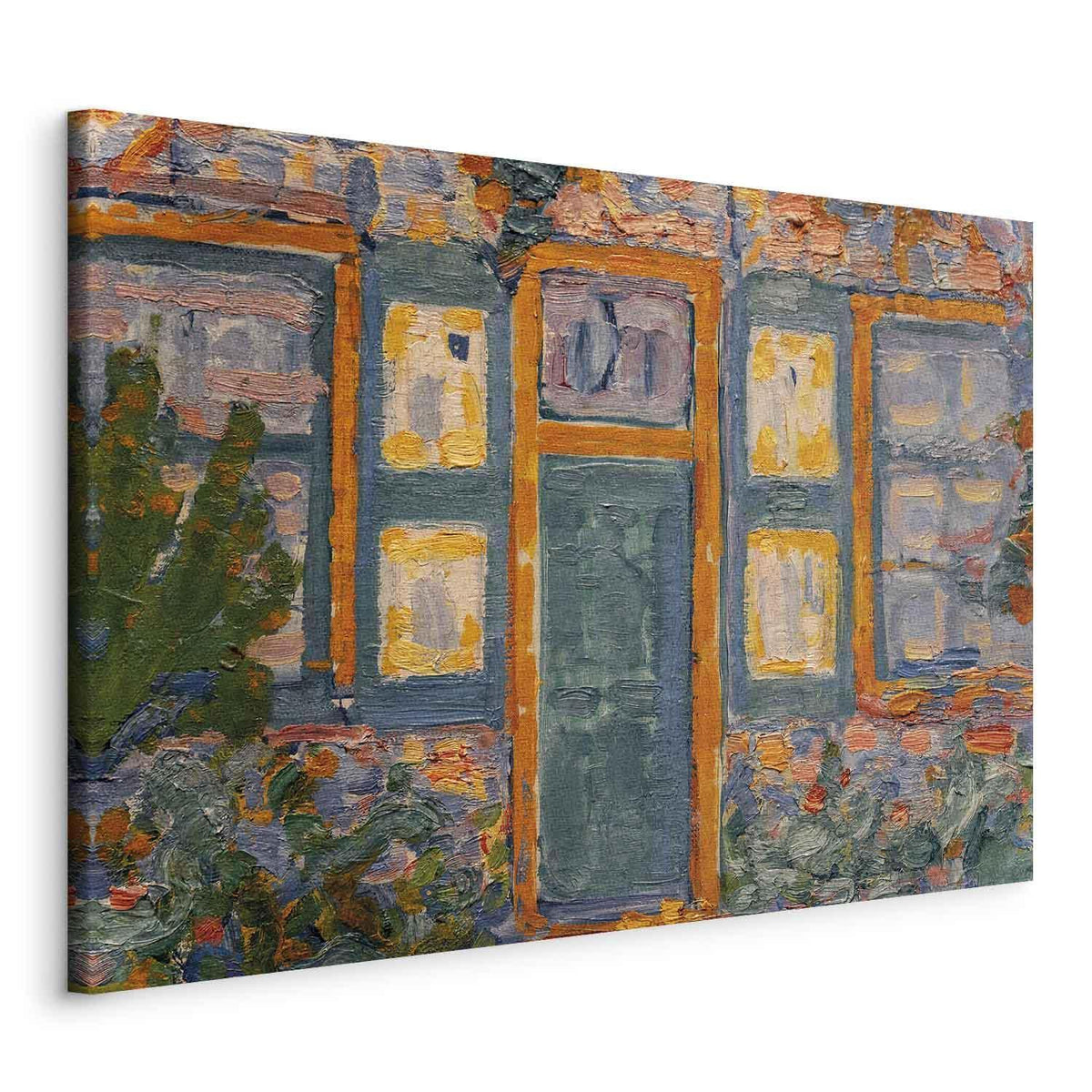 Leinwandbild - Piet Mondrian – House in Sunlight
