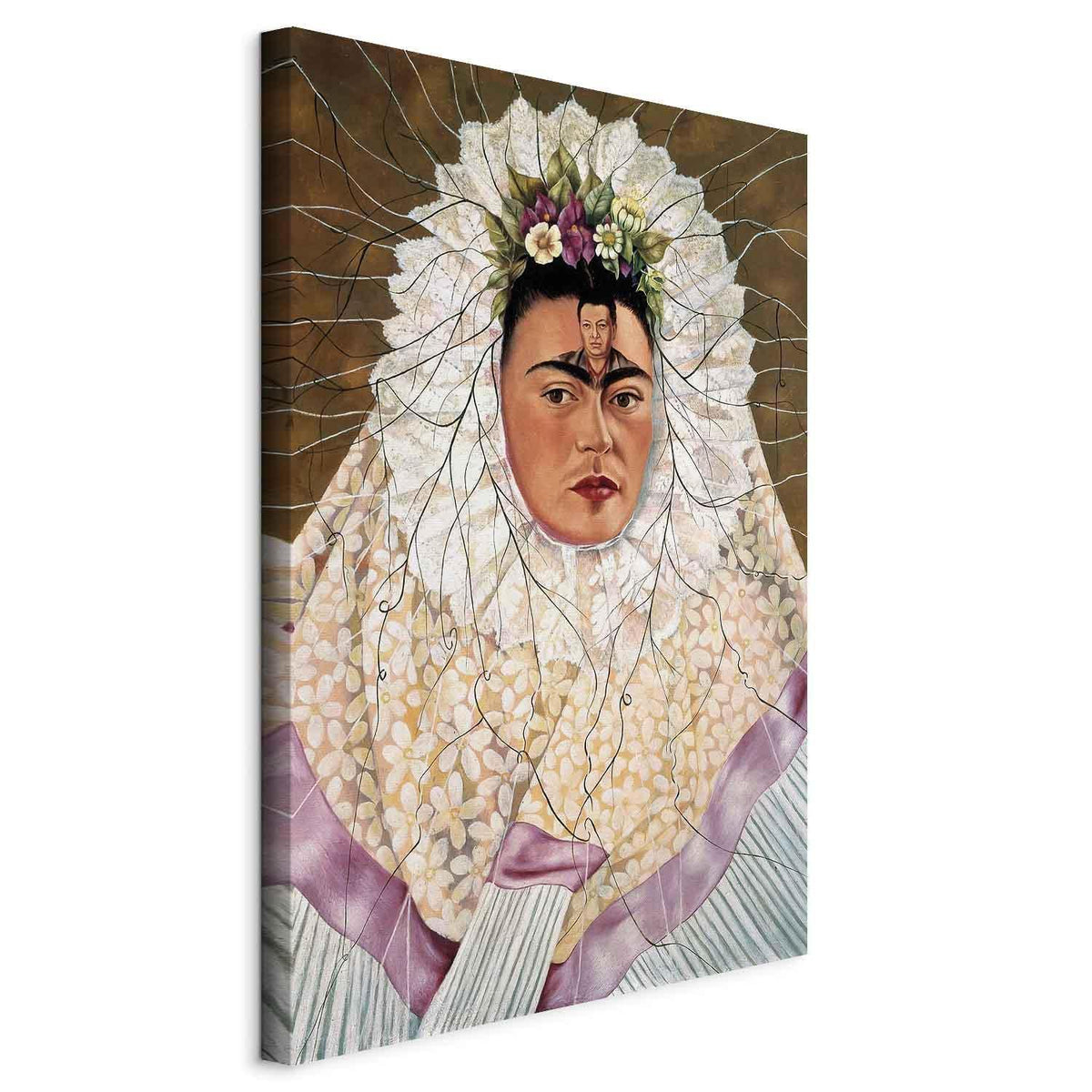 Leinwandbild - Frida Kahlo – Self-Portrait as a Tehuana (Diego on My Mind)