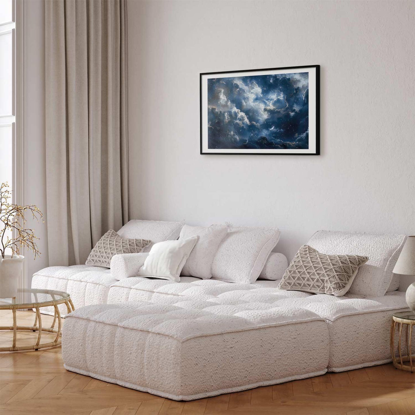 Poster - Astronomical Wonders: Clouds and Stars in Harmonious Union Artgeist
