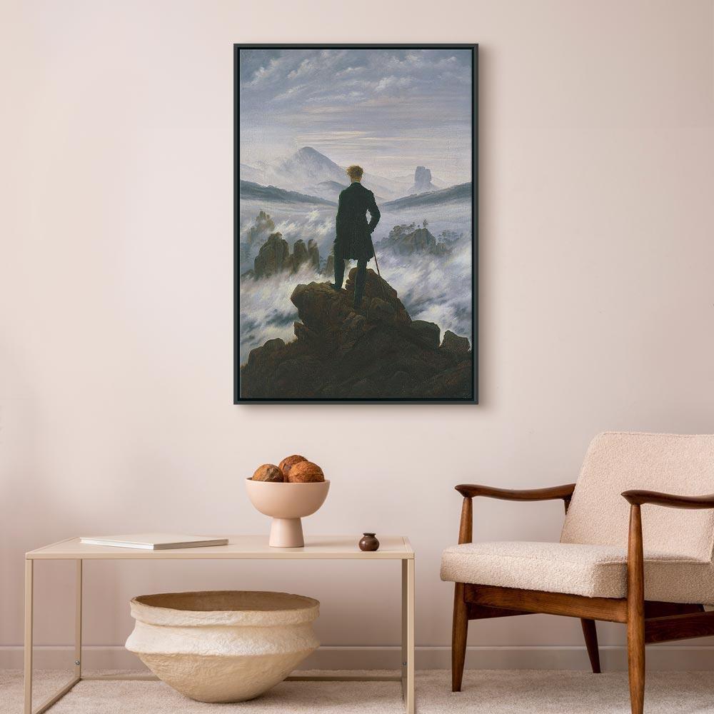 Leinwandbild Caspar David Friedrich – Der Wanderer über dem Nebelmeer