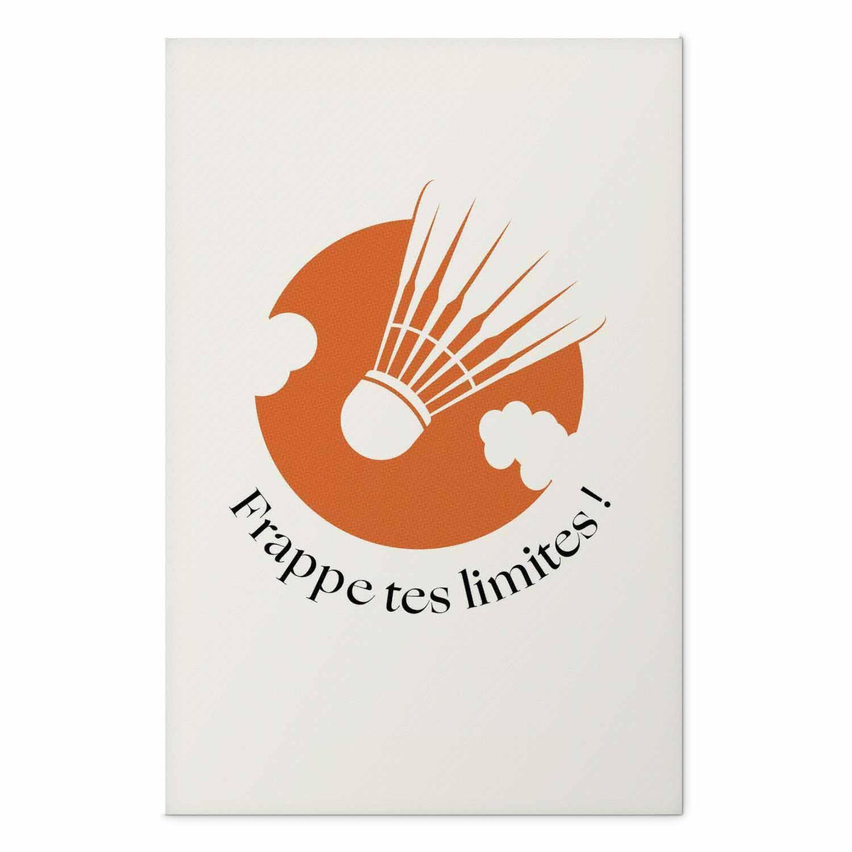 Poster - Shuttlecock Against the Orange Sun