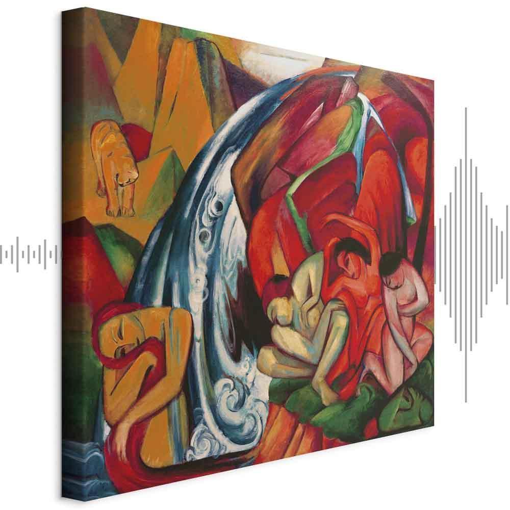 Leinwandbild - Franz Marc – The waterfall (Women under a waterfall)