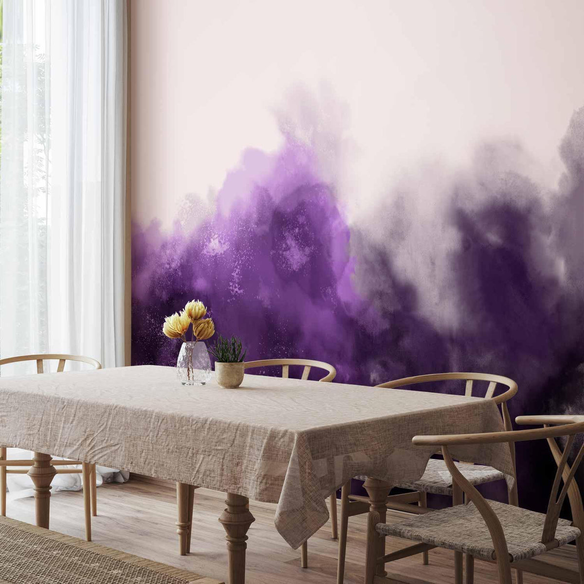 Fototapete - Watercolour Variation - Violet