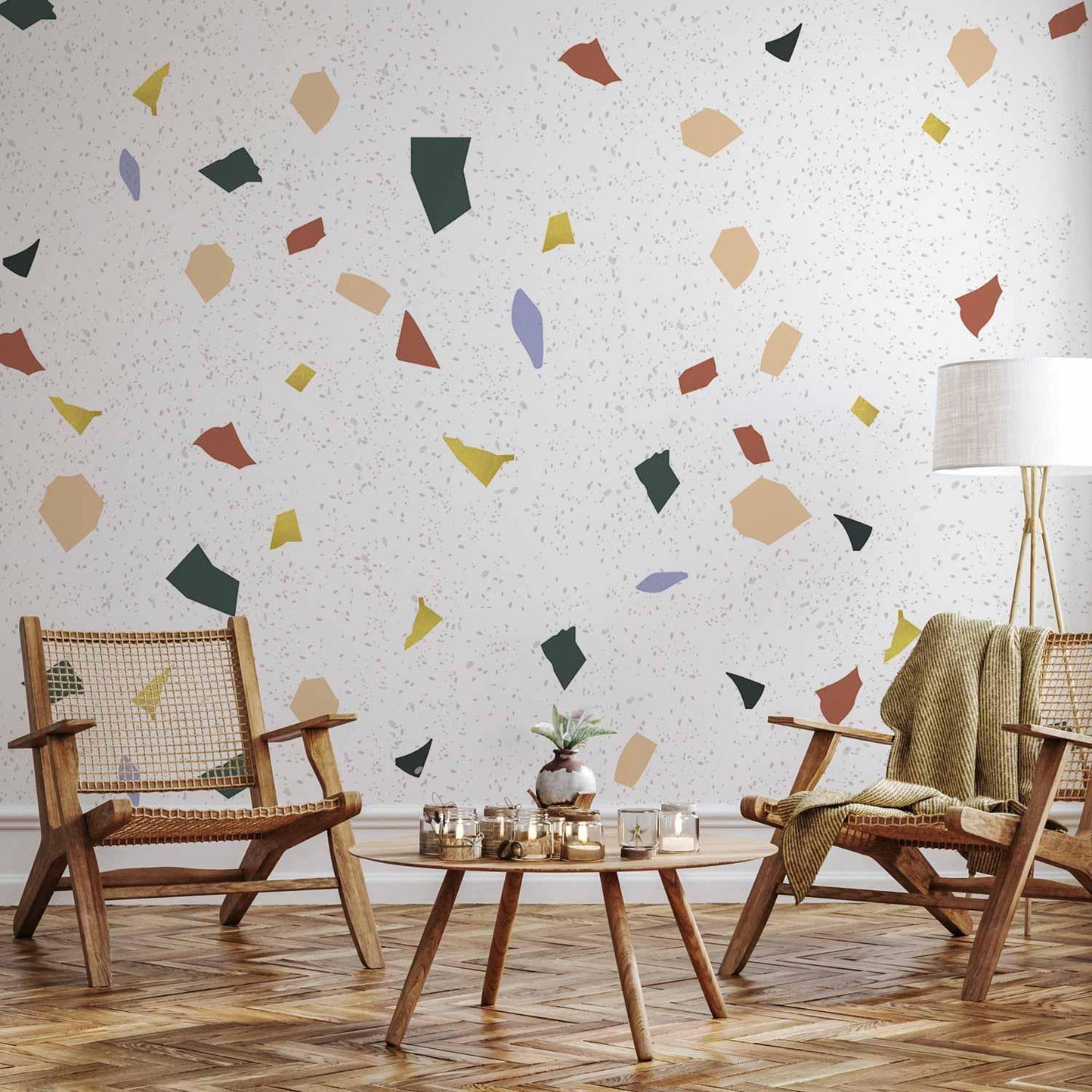Fototapete - Subtle Terrazzo Pattern Artgeist