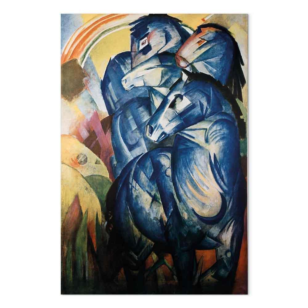 Leinwandbild - Franz Marc – The tower of blue horses
