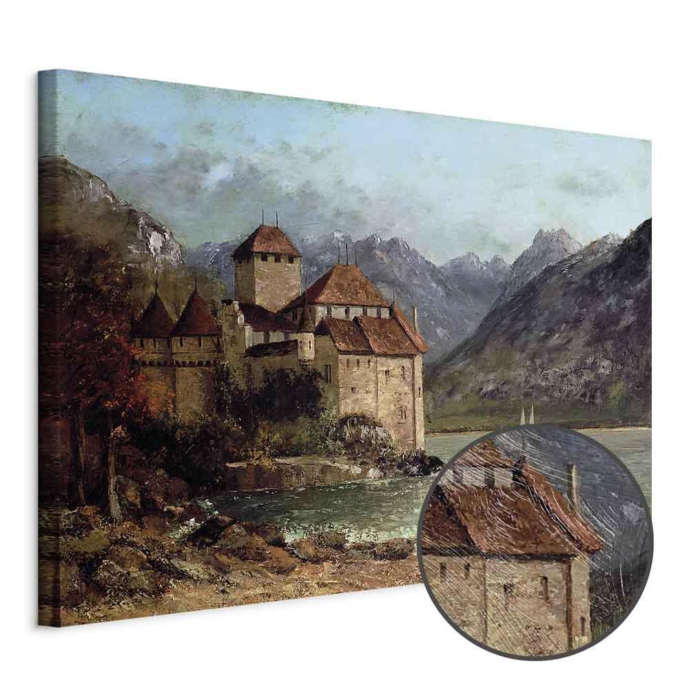 Leinwandbild - Gustave Courbet -Chillon Castle