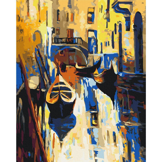 Malen nach Zahlen - Venice (Gondolas)