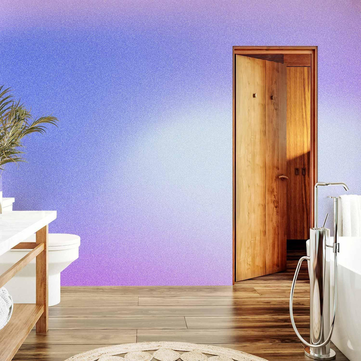 Fototapete - Heather Mist - Delicate Gradient Comprising Various Shades of Violet