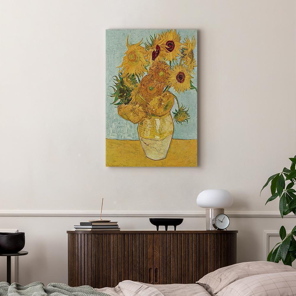 Leinwandbild - Vincent van Gogh – Still Life: A Vase With Twelve Sunflowers III