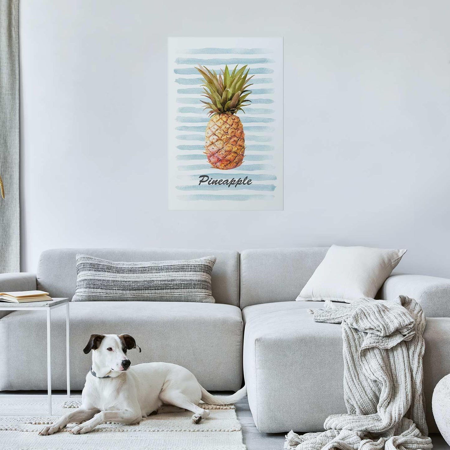 Poster - Pineapple and Stripes Artgeist