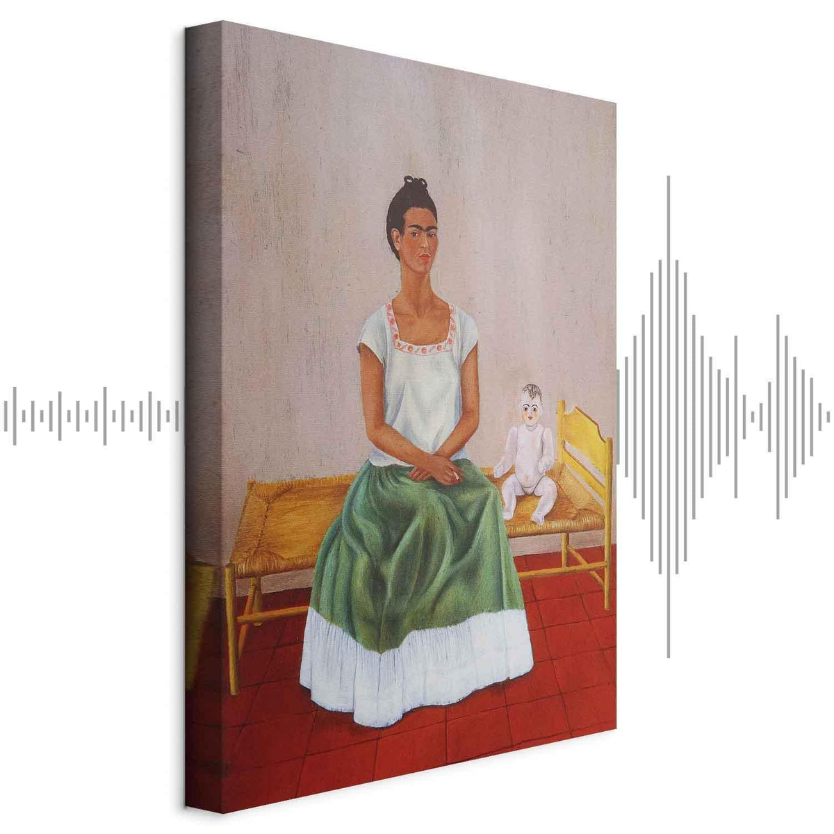 Leinwandbild - Frida Kahlo – Me and My Doll