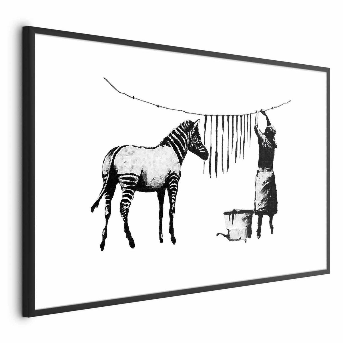 Poster - Banksy: Zebra Washing