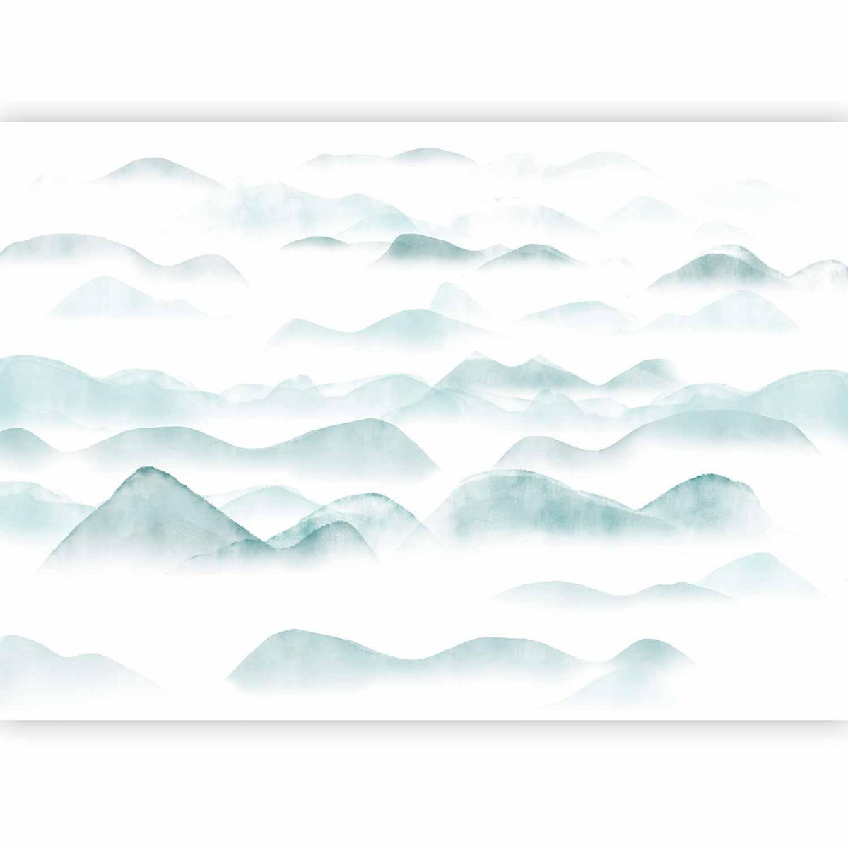 Fototapete - Mountains in the Fog