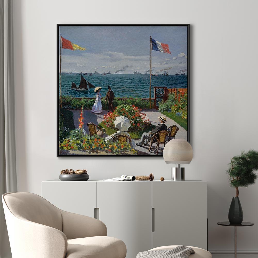 Leinwandbild - Claude Monet – Terrace at Sainte-Adresse