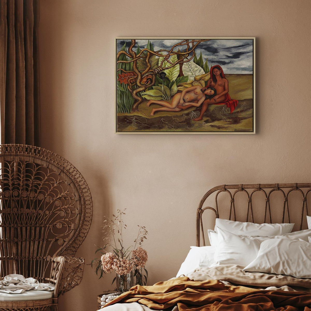 Leinwandbild - Frida Kahlo – Two Nudes in a Forest (The Earth Itself)