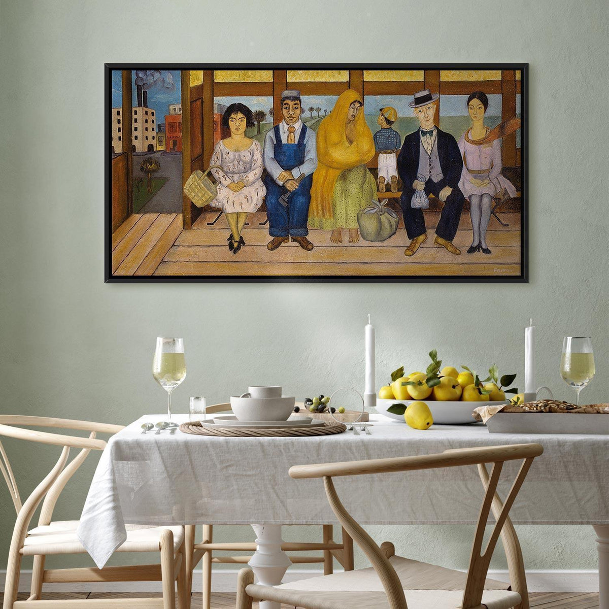 Leinwandbild - Frida Kahlo – The Bus