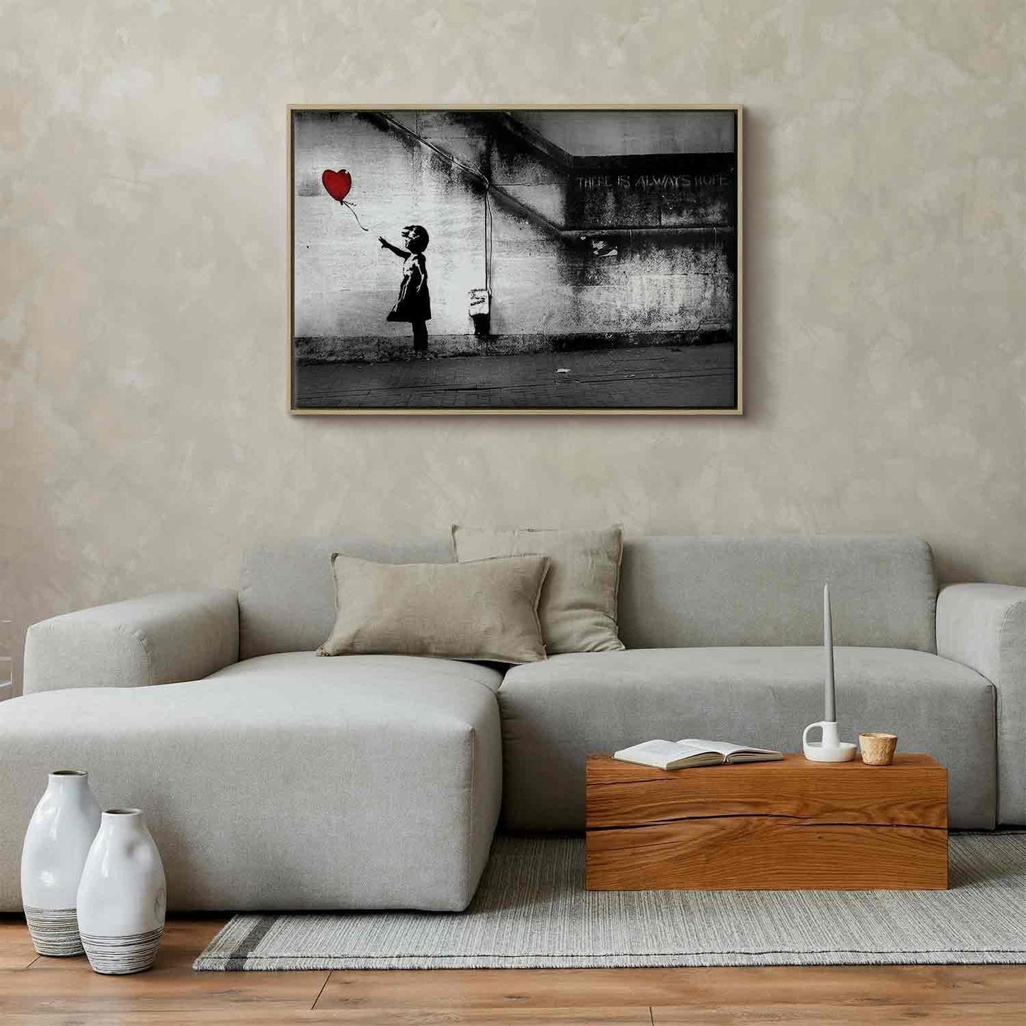 Leinwandbild - hope (Banksy) Artgeist