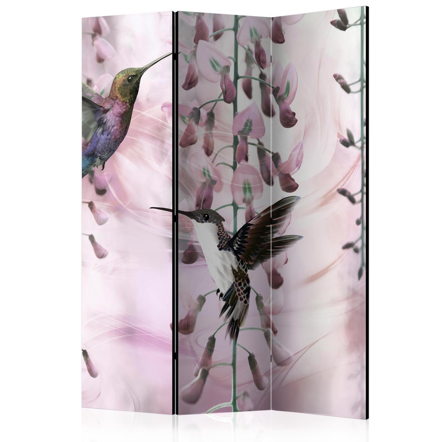 Paravent - Flying Hummingbirds (Pink) Artgeist
