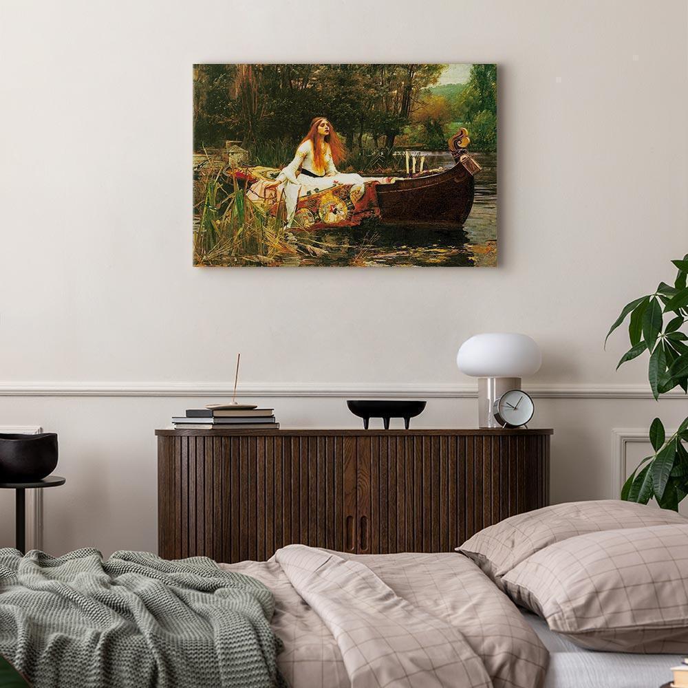 Leinwandbild - John William Waterhouse – The Lady of Shalott