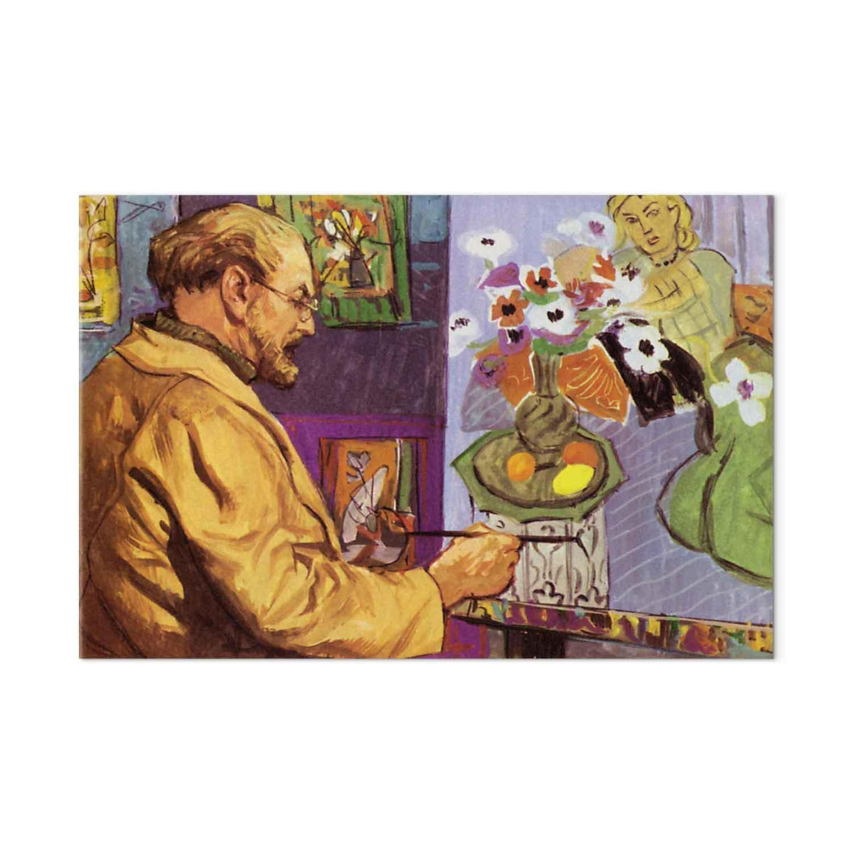 Leinwandbild - Painting by Henri Matisse (colour lithograph)